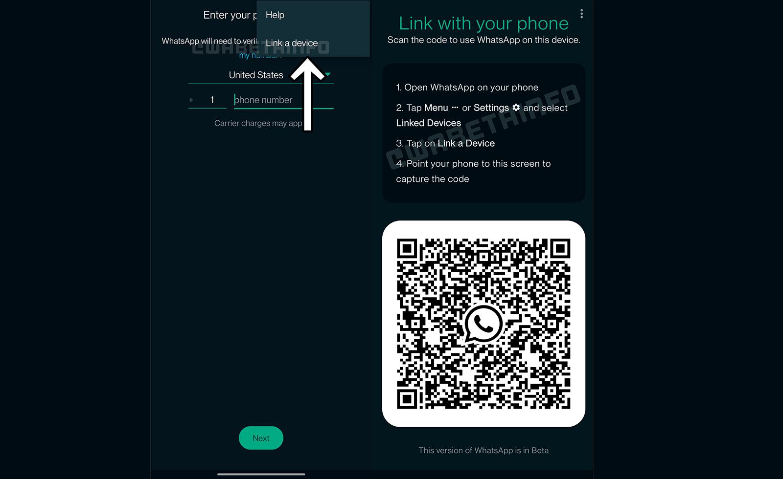 El nuevo 'modo compañero' de WhatsApp permite usar una cuenta en dos teléfonos.