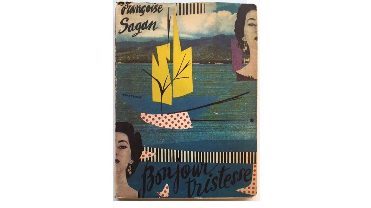 Cubierta de la traducción española: Françoise Sagan, Bonjour tristesse, Barcelona: José Janés, 1954.
