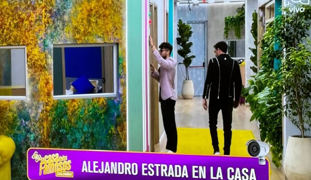 Alejandro Estrada y Miguel Melfi en La casa de los famosos.