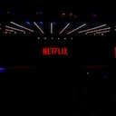 Netflix logo being shown during a keynote about the future of entertainment on the second day of the Mobile World Congress 2023 on February 28, 2023, in Barcelona, Spain. (Photo by Joan Cros/NurPhoto via Getty Images)