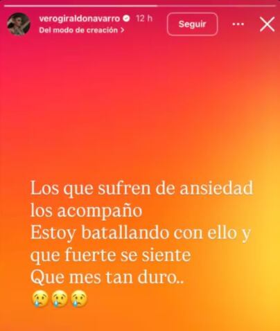 Mensaje de Verónica Giraldo