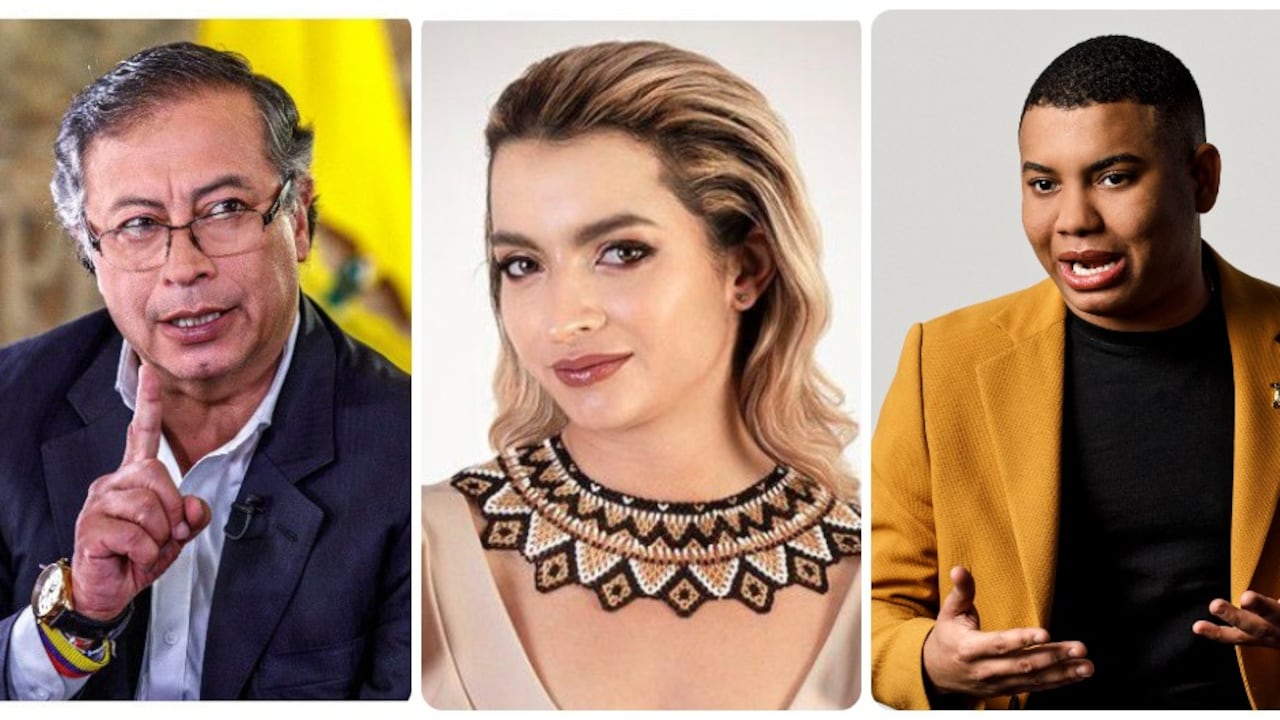 Gustavo Petro, Andrea Petro y Miguel Polo Polo.