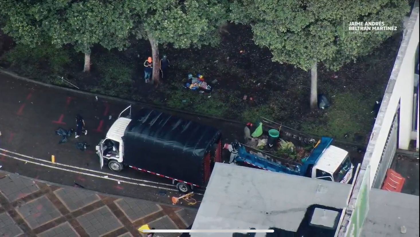 Disturbios en la Universidad Industrial de Santander: encapuchados se enfrentan con las autoridades.