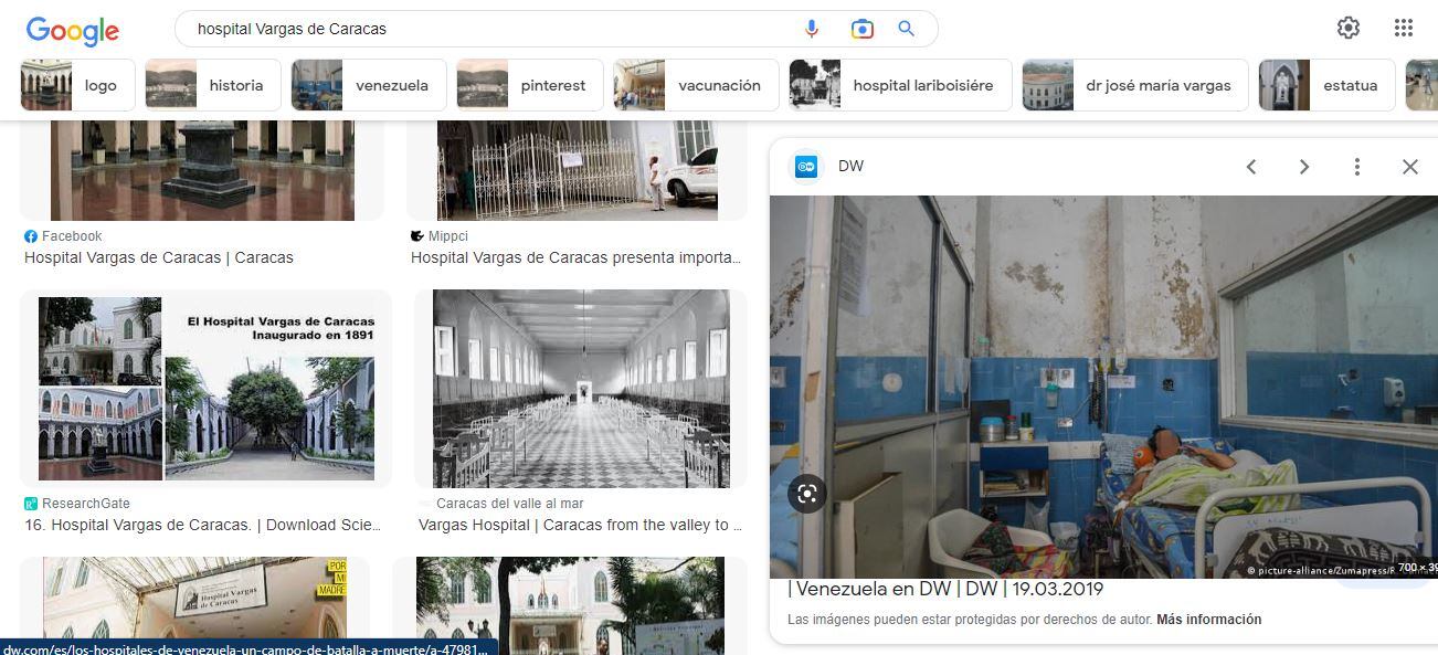Imágenes hospital Vargas de Caracas