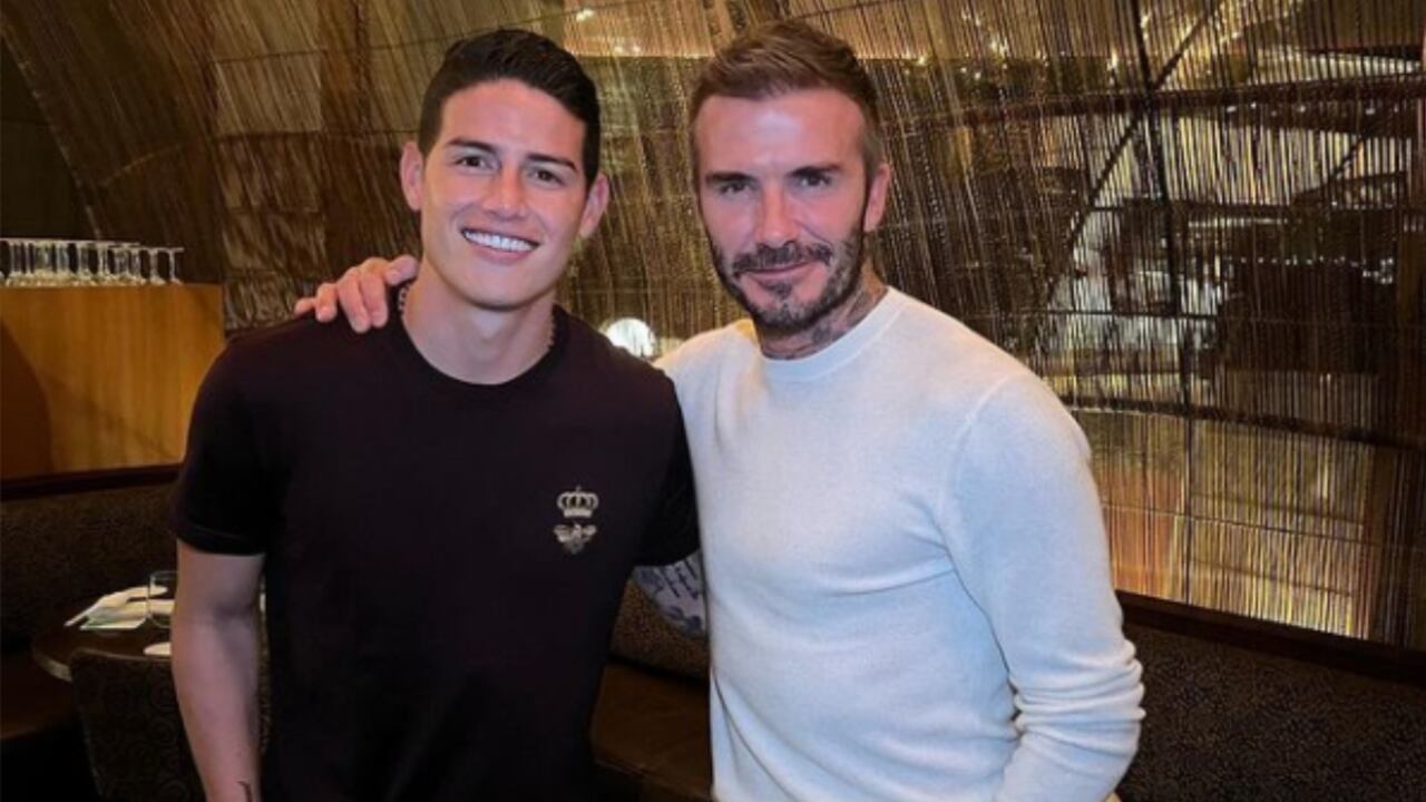 James Rodríguez estuvo en Estados Unidos la semana pasada disfrutando de un partido del Miami Heat