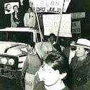 Galán llega a la plaza de Soacha. Pocos minutos después subiría a la improvisada tarima de madera de la plaza de Soacha, donde varios sicarios lo acribillaron con ráfagas de ametralladora.