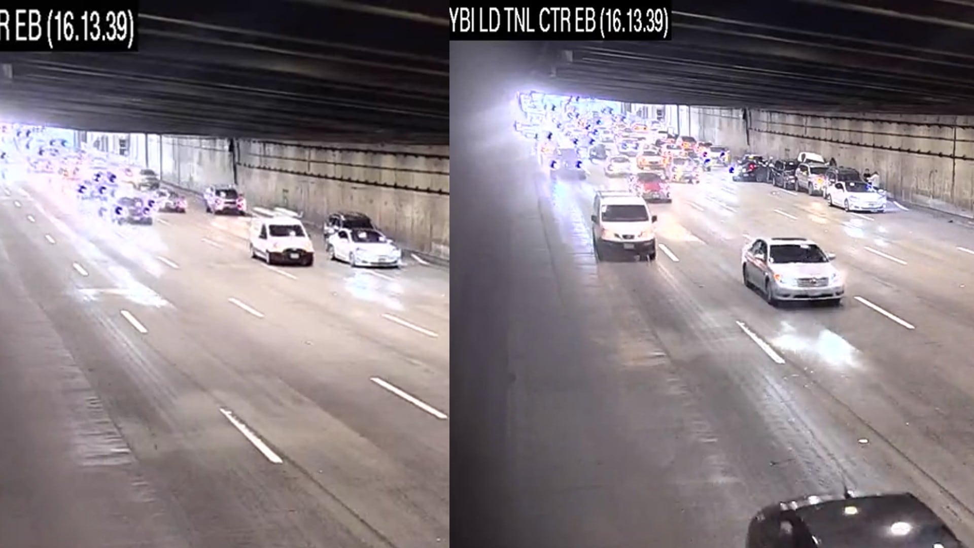 El accidente se dio en un túnel de San Francisco, Estados Unidos.