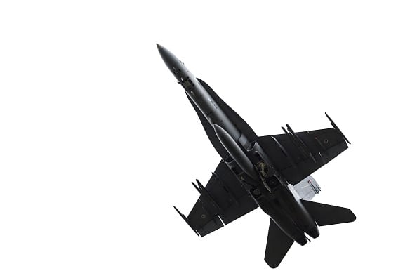 Imagen referencia de un avión Caza de Finlandia.
