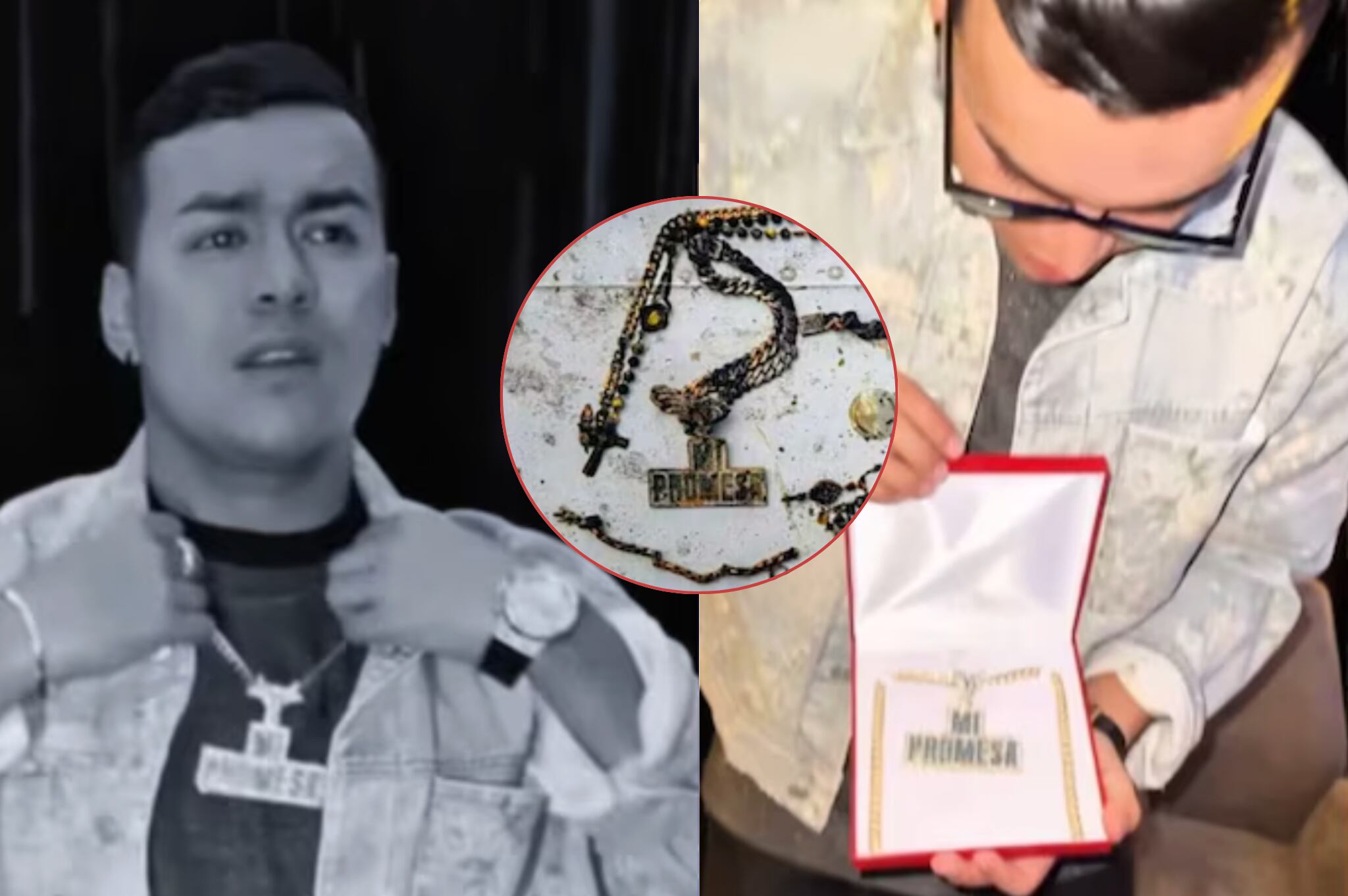 Así se encontraron las joyas de Yeison Jiménez en el lugar del accidente.