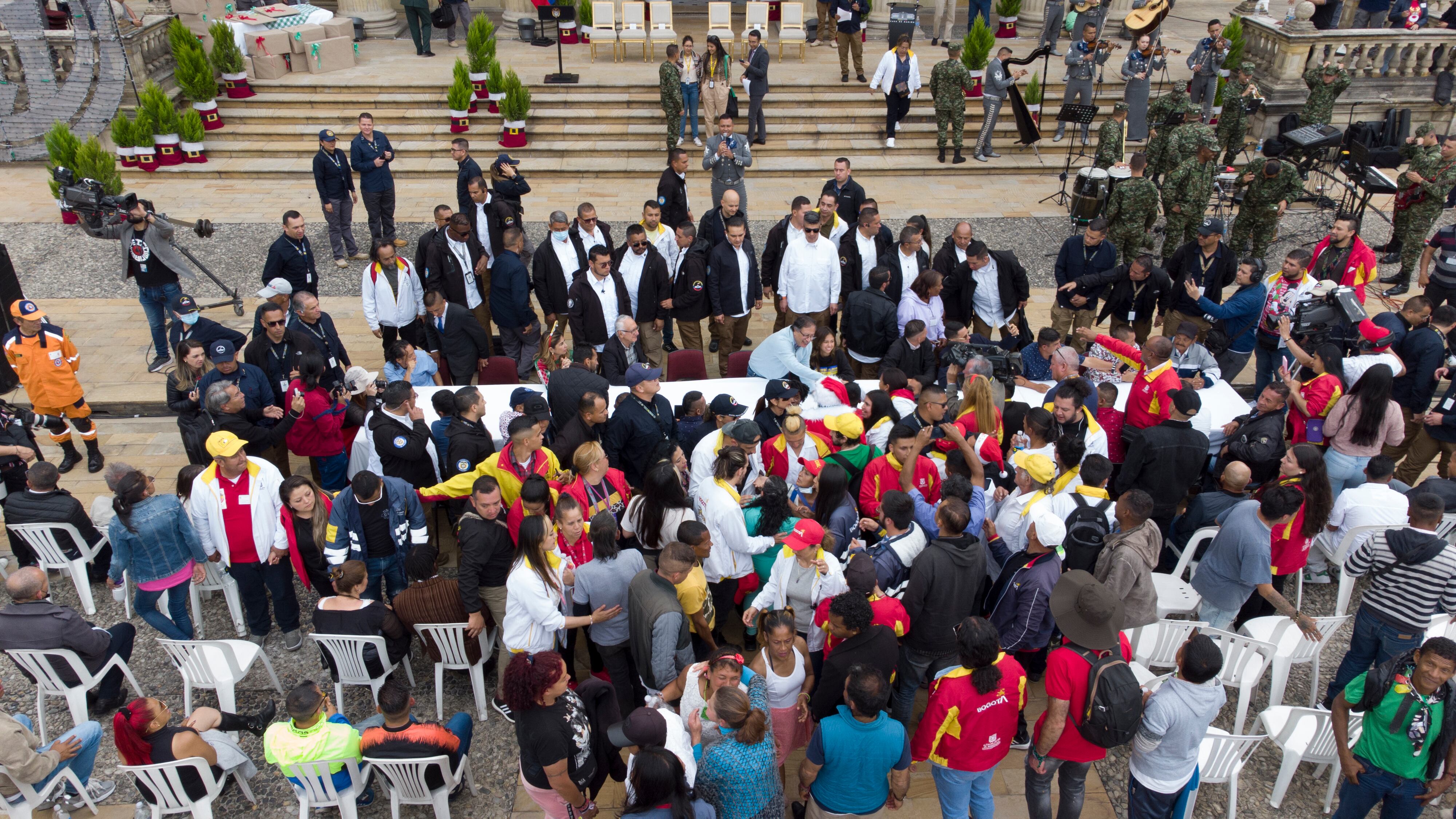 En la Casa de Nariño se celebró el Día de Navidad con población vulnerable como invitada.