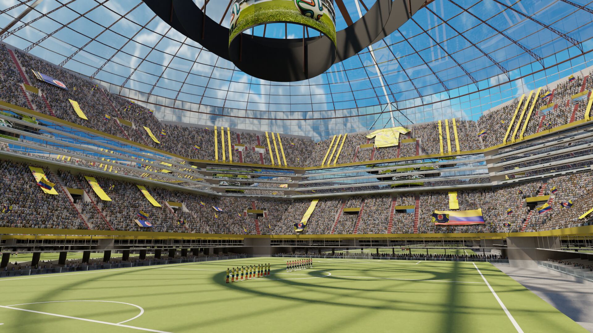 Con una capacidad para 53.000 espectadores, se podrán realizar eventos deportivos en este gran centro de entretenimiento