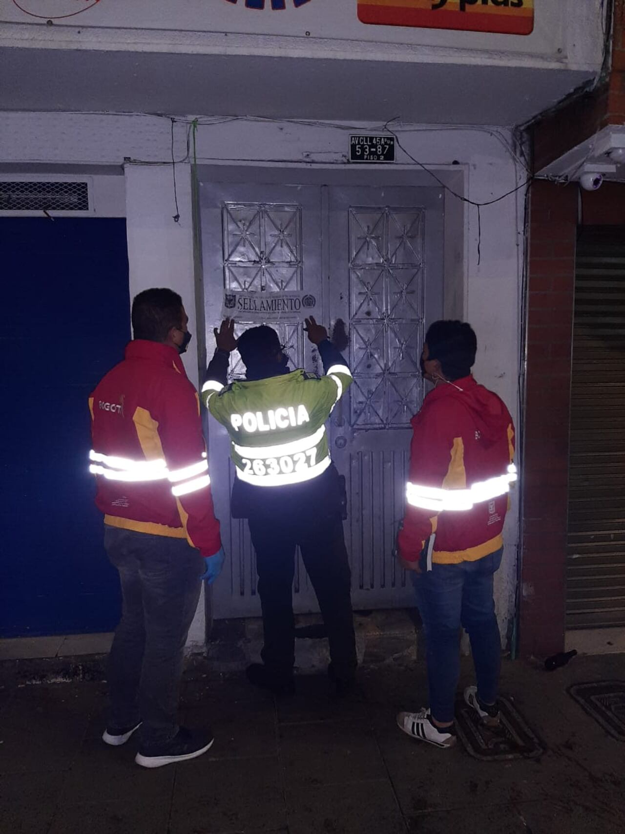 Fiesta clandestina en prostíbulo de Bogotá