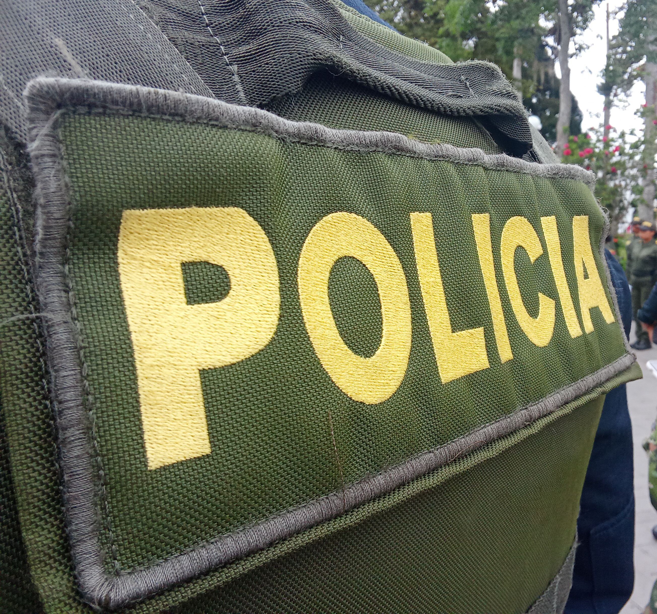 Imágenes de la Policía Nacional de Colombia, tomada en la ciudad de Popayán, Cauca.