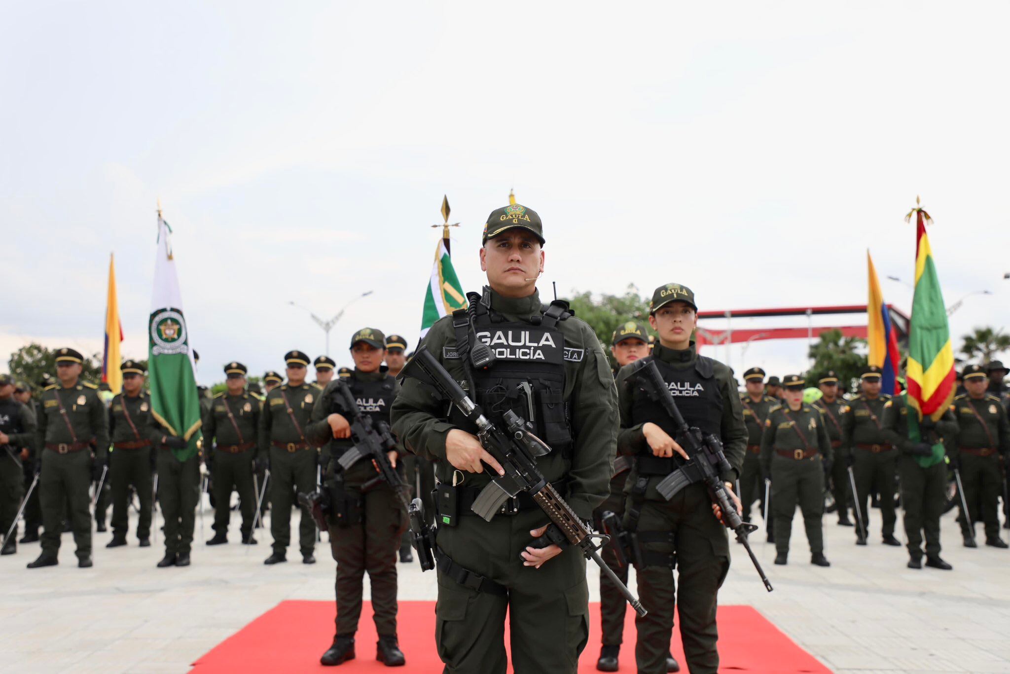 Gaula Élite de la Policía de Barranquilla.