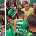 La charla de Franco Armani en el camerino de Atlético Nacional.