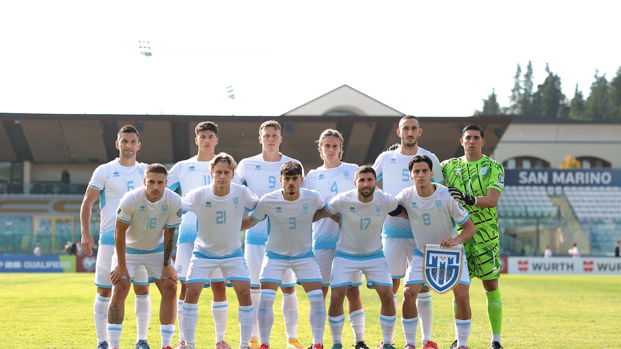 Plantel completo de la Selección de San Marino que sueña con el Mundial 2026