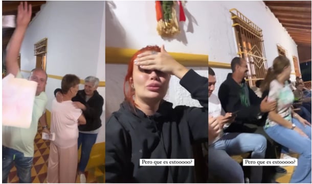 Sara Uribe recibió el 2023 en compañía de su familia.