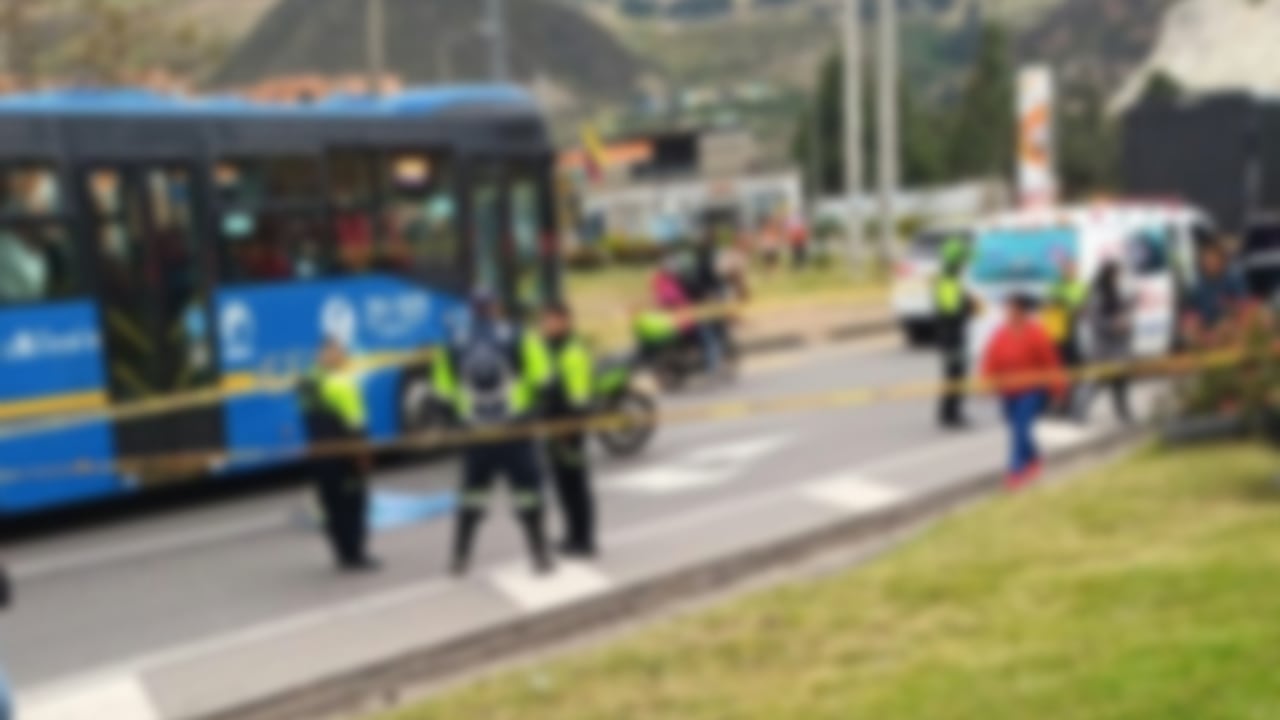 Imagen del accidente en Usme, esta mañana de jueves 29 de octubre.