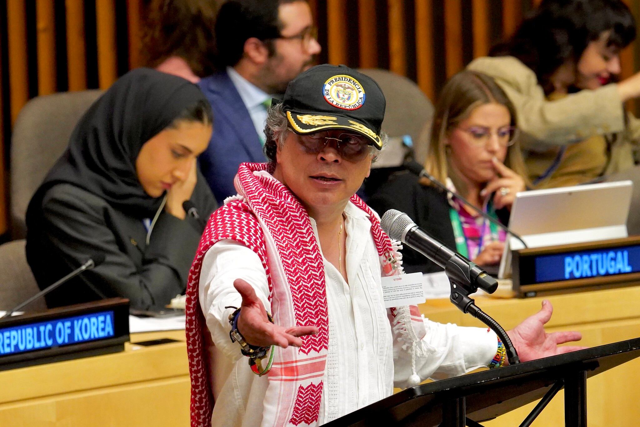 El presidente, Gustavo Petro, el 26 de septiembre de 2025 en Nueva York (Estados Unidos)