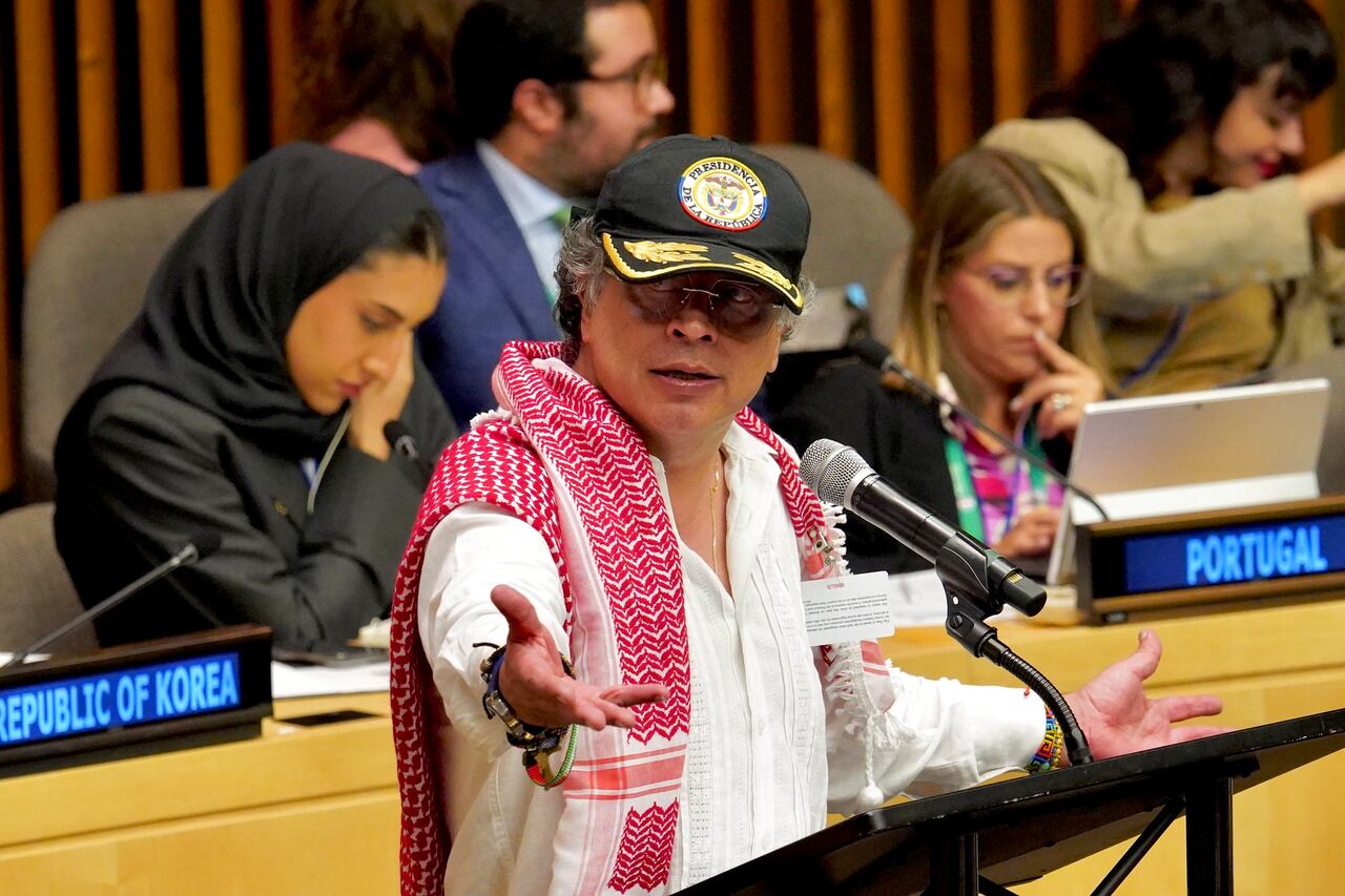 El presidente, Gustavo Petro, el 26 de septiembre de 2025 en Nueva York (Estados Unidos)