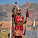 El emperador inca en el antigua ritual, durante el Festival Inti Raymi Festival in Cusco, Perú. Foto de Jose Carlos ANGULO / AFP.