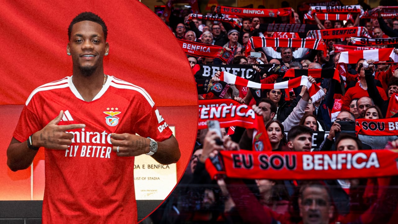 Jhon Durán fue presentado como nuevo jugador del Benfica de Portugal.