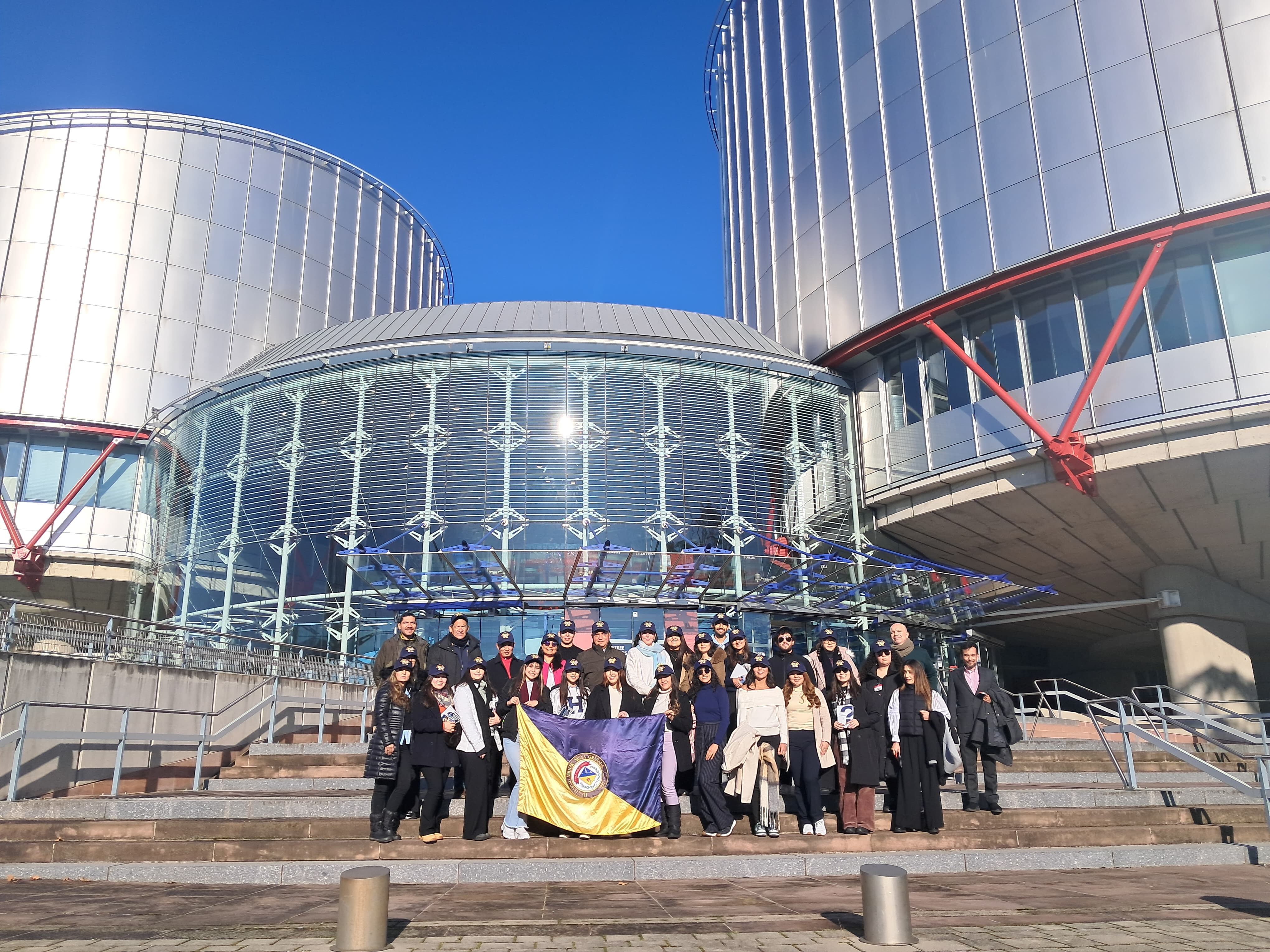 Estudiantes y docentes de la UMNG en el Tribunal Europeo de Derechos Humanos.