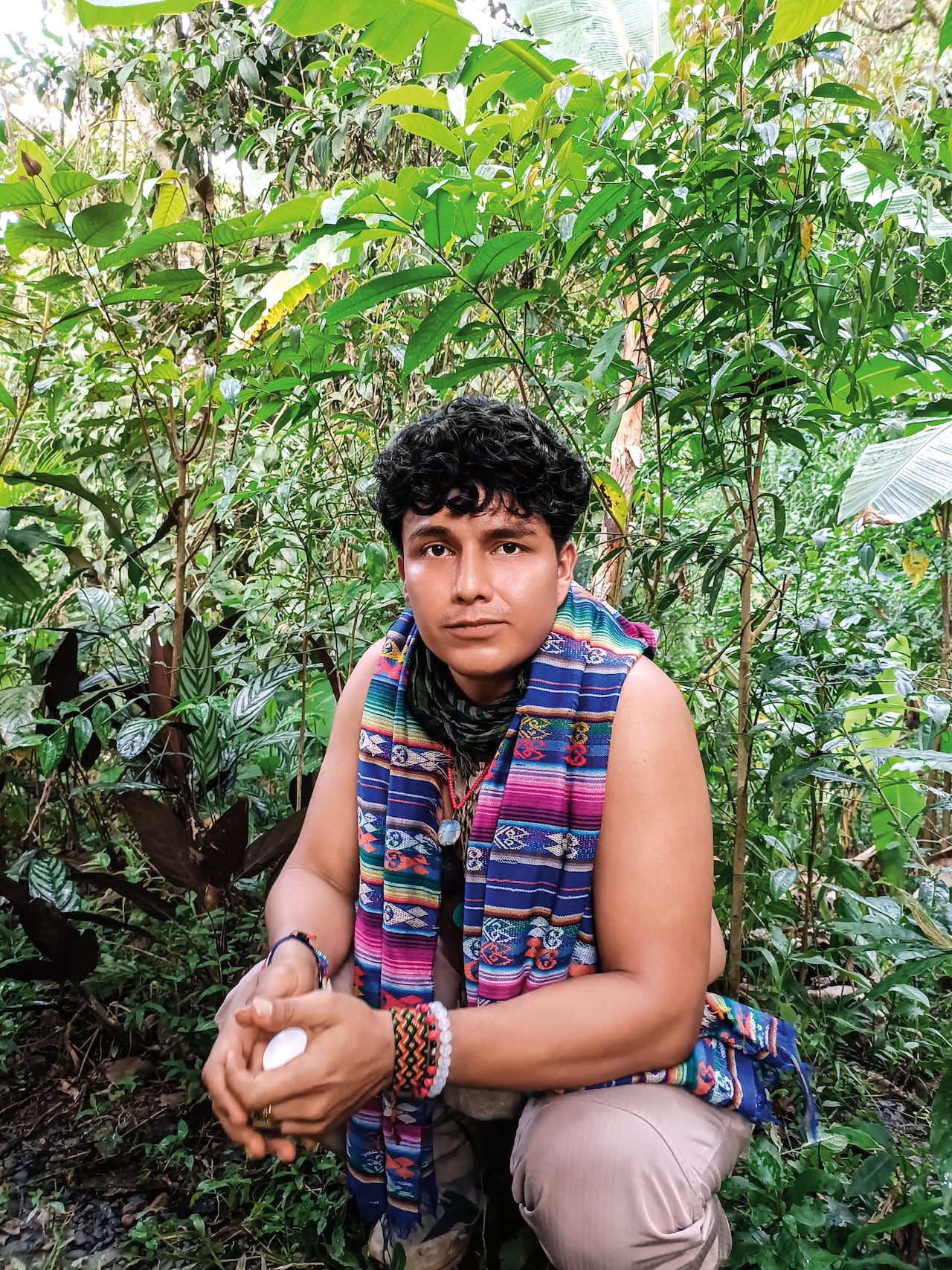 Nicolás Ordóñez, guardia indígena del pueblo uitoto y guía.