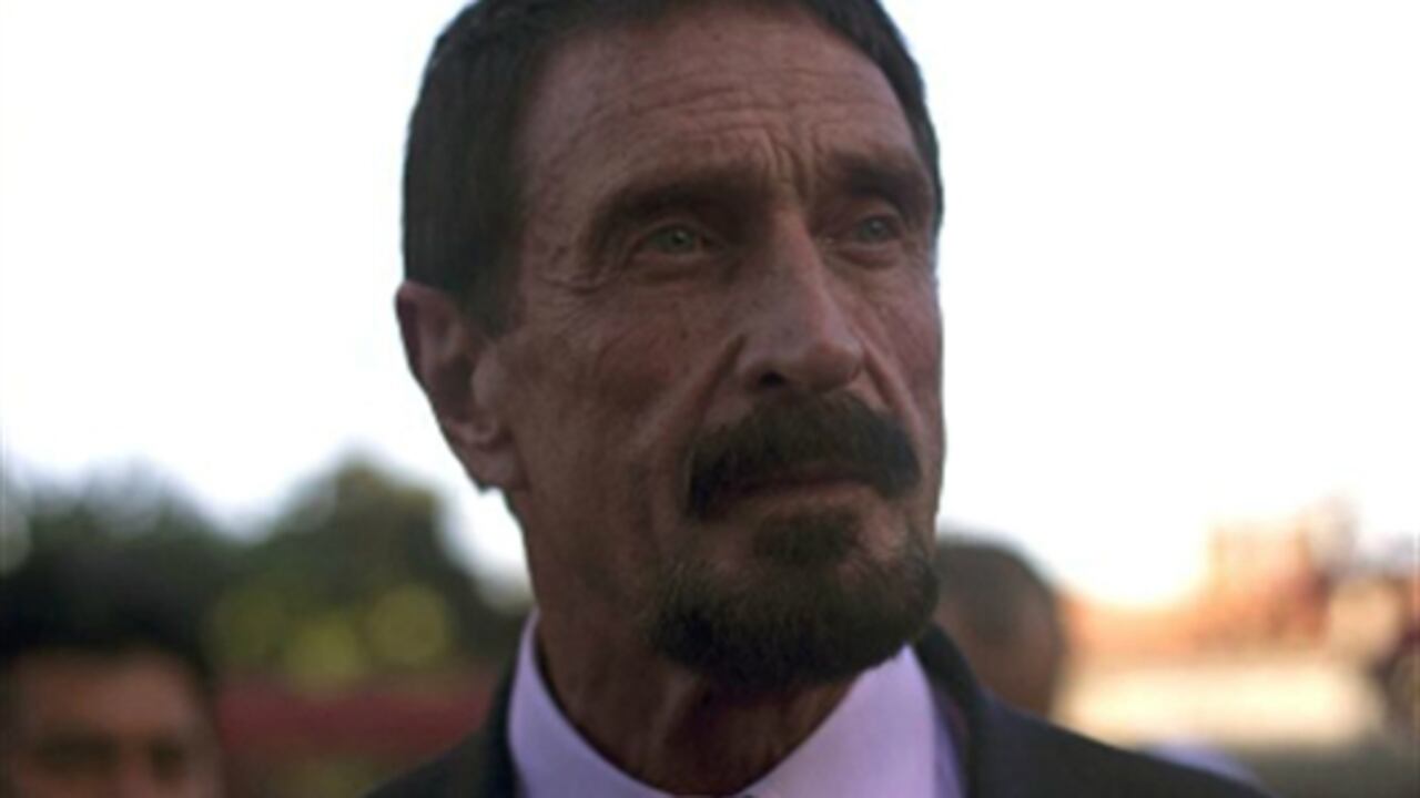 John McAfee, creador del antivirus McAfee.