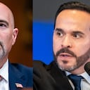 Terry Cole, director de la DEA, y el presidente Abelardo De La Espriella.