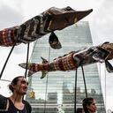 Activistas protestan ante la sede de la ONU en Nueva York y denuncian "el estancamiento" del Tratado de Océanos August 18, 2022 in New York City.
(EP/STEPHANIE KEITH)