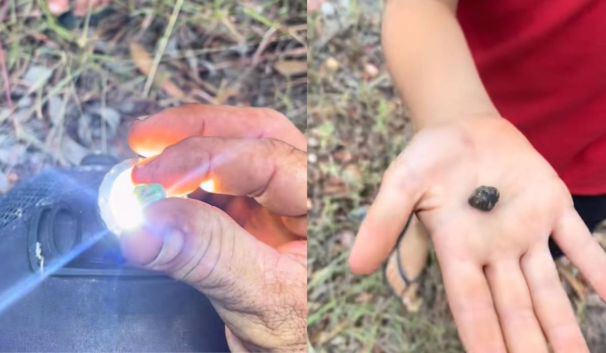 La familia verificó el valor de la piedra