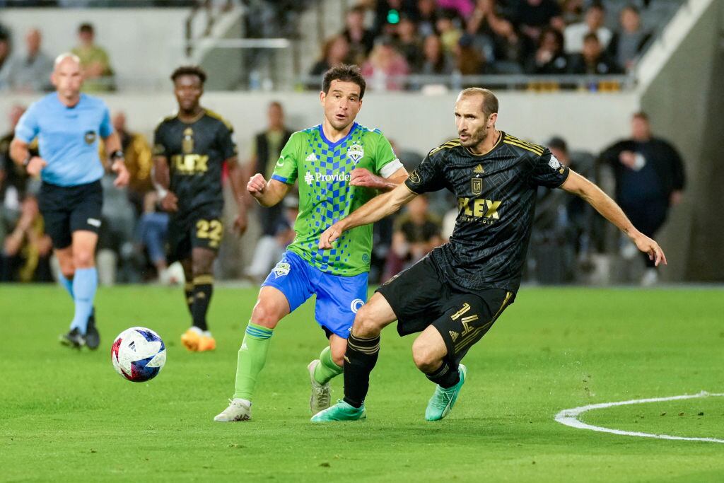 Giorgio Chiellini en partido con Los Ángels FC, en la MLS.