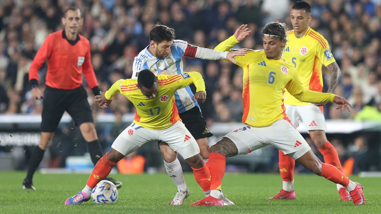 Argentina vs. Colombia por la fecha 16 de las eliminatorias sudamericanas al Mundial 2026.