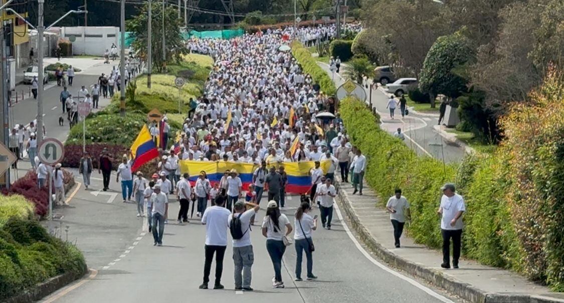 Marcha del silencio en Rionegro