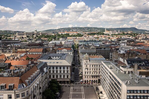 Vista general de Budapest, capital de Hungría.