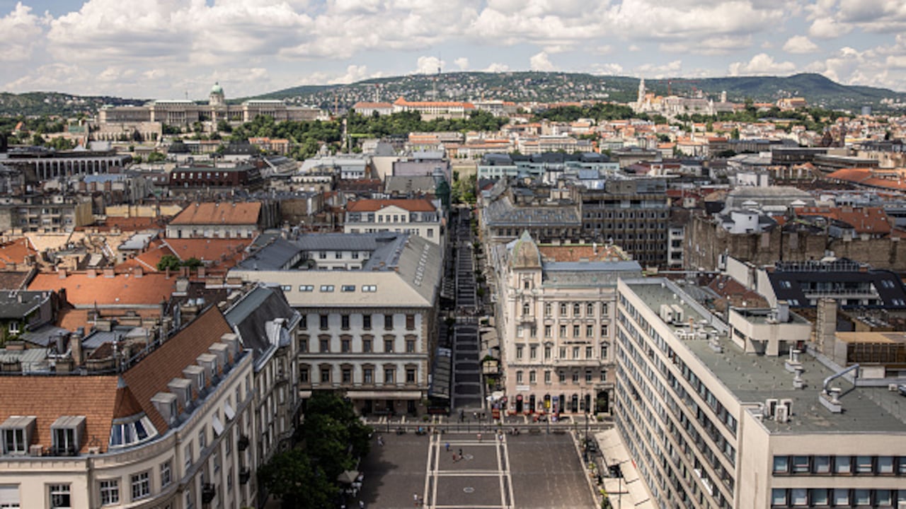 Vista general de Budapest, capital de Hungría.