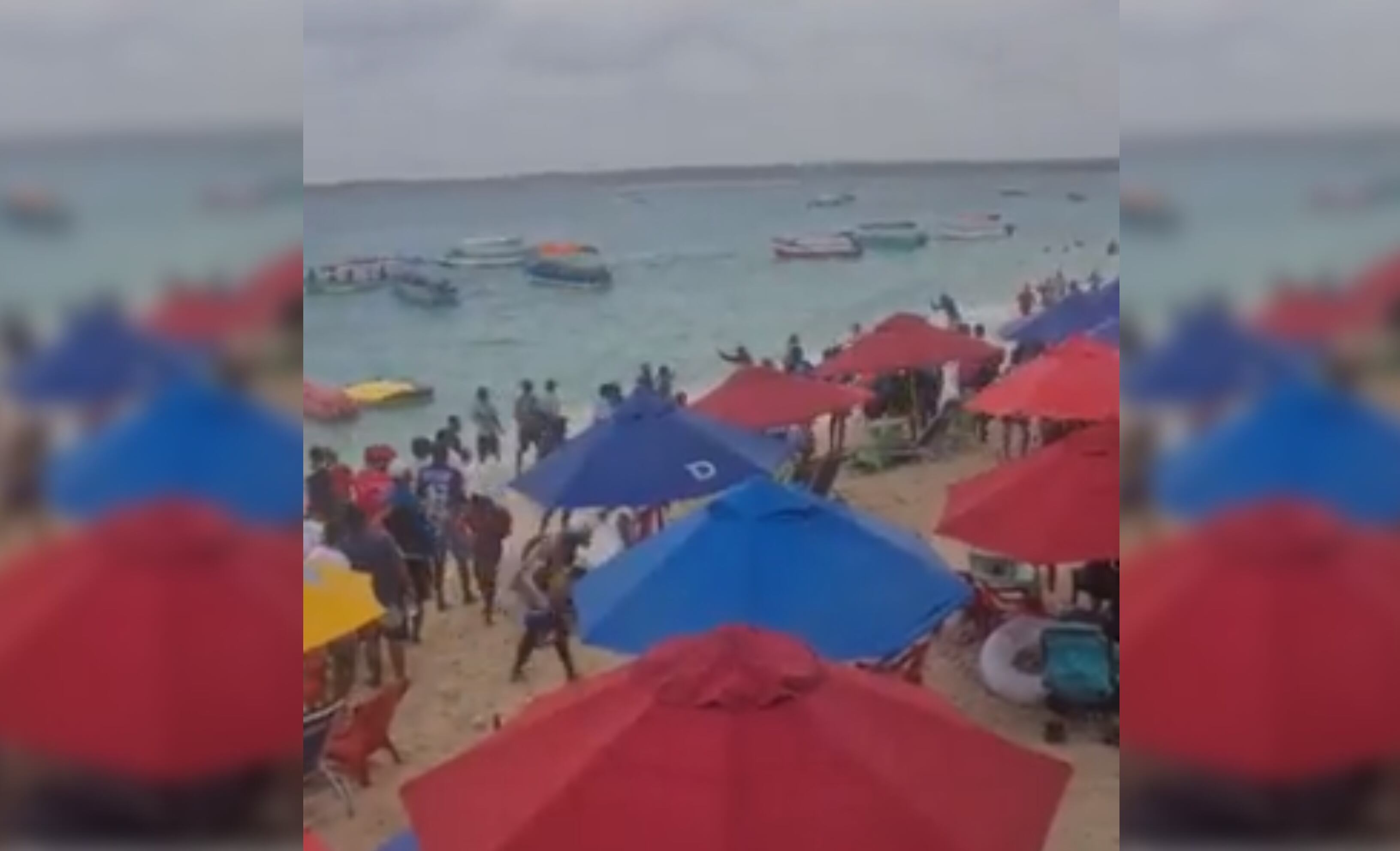 Según el relato de testigos, los individuos se lanzaron botellas. Incluso se escucharon disparos.