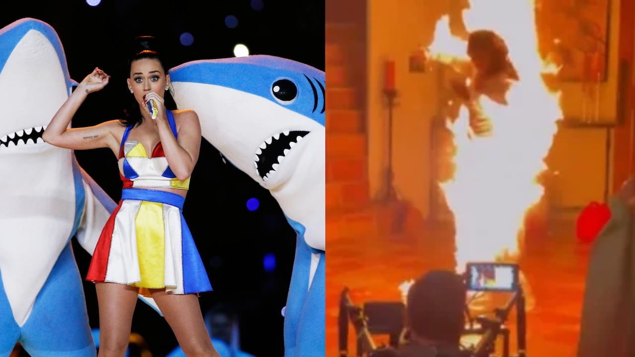 Impactante video de la cantante Katy Perry durante grabación desata alarma.