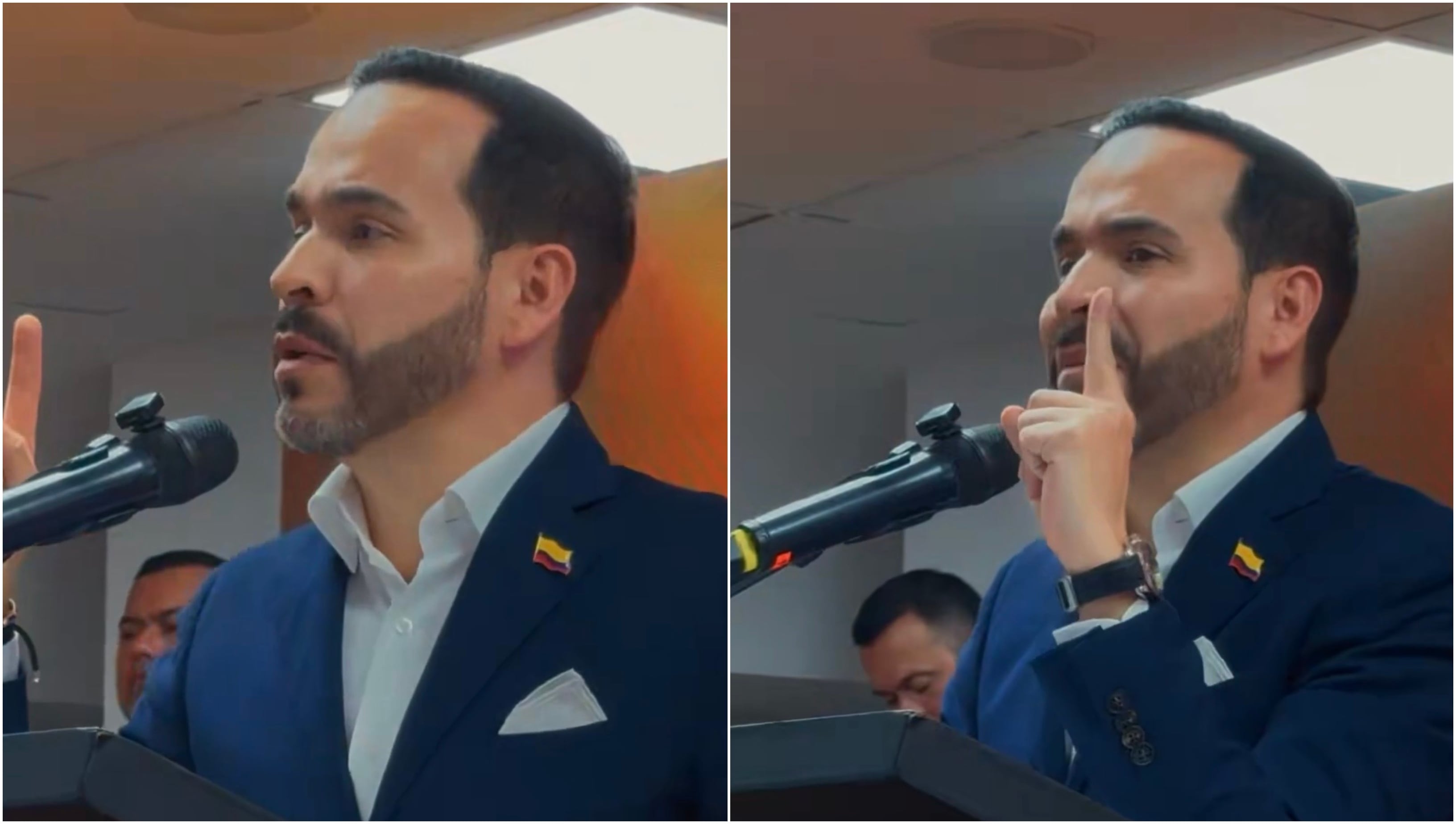 Presidente electo Abelardo De La Espriella en el empalme regional.