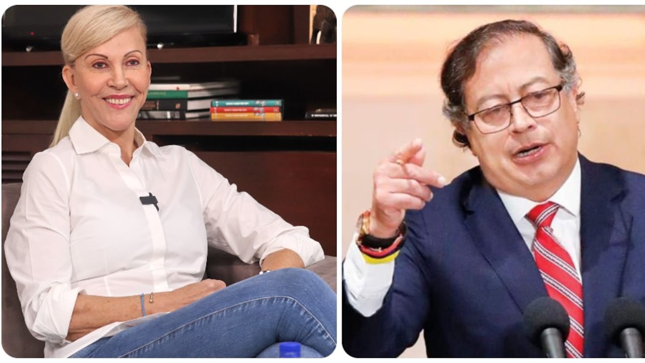 Dilian Francisca Toro y Gustavo Petro.