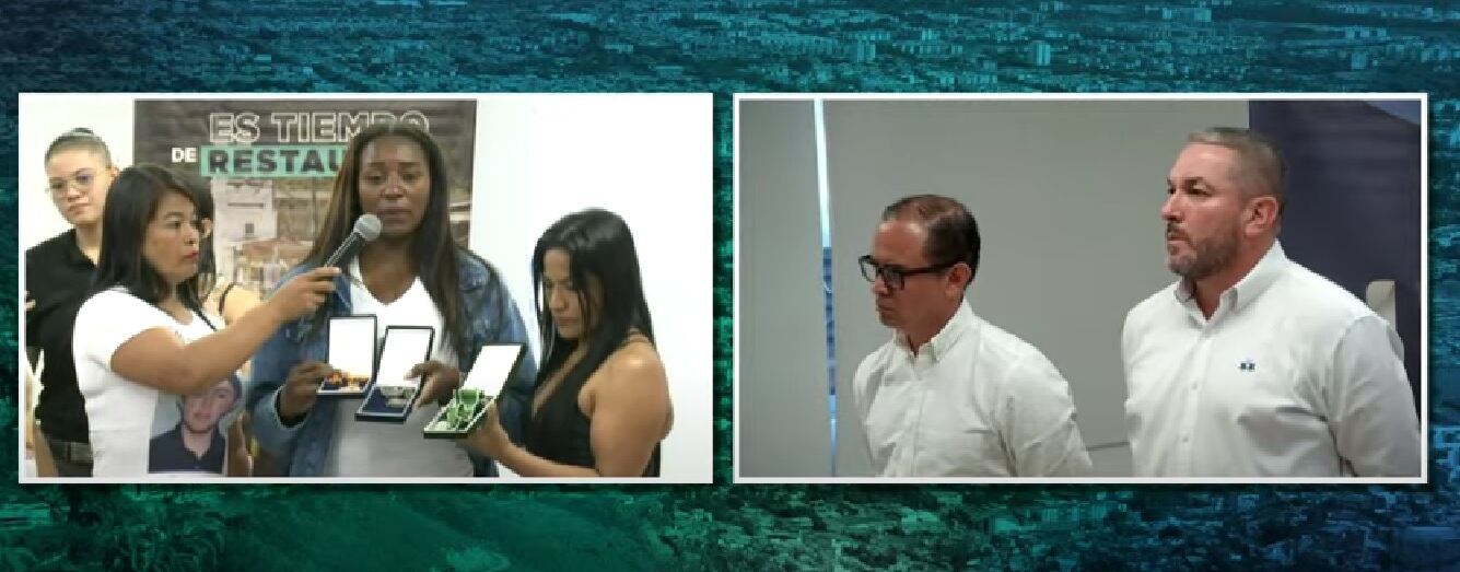 Familiares de víctimas de falsos positivo en el Valle y Cauca.