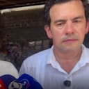 José Manuel Restrepo y el Ministro Rodrigo Lara desde el centro de acopio de Quibdó.