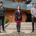 Secretario de Gobierno, José David Riveros; secretaria de Movilidad, Deyanira Ávila; y secretario de Seguridad, Óscar Gómez Heredia