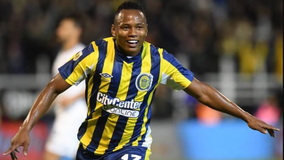 Jaminton Campaz, con los colores de Rosario Central.