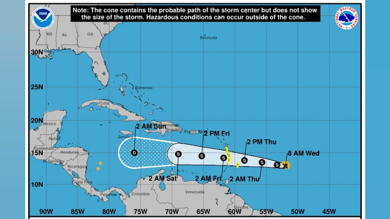 Tormenta tropical Bret - 21 de junio