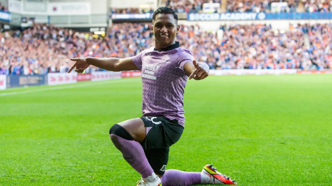 Alfredo Morelos en la Champions League.