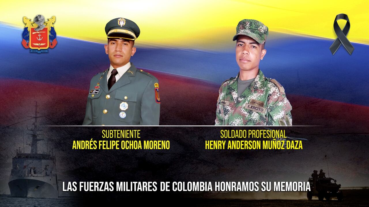 Estos son los dos militares asesinados por las disidencias de las Farc que buscan acuerdos de paz con el gobierno.