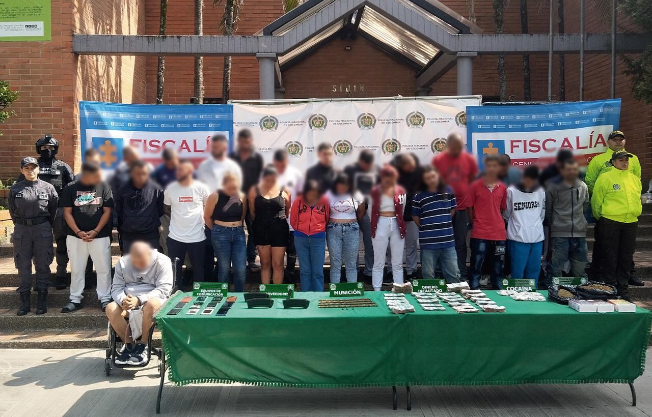 Capturados supuestos integrantes de la organización criminal de Robledo, en Medellín.