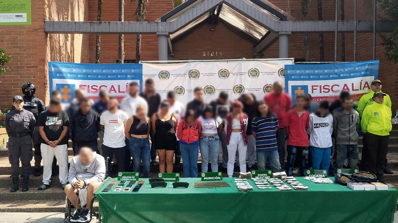 Capturados supuestos integrantes de la organización criminal de Robledo, en Medellín.